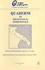 Quaderni di speleologia meridionale - 1995